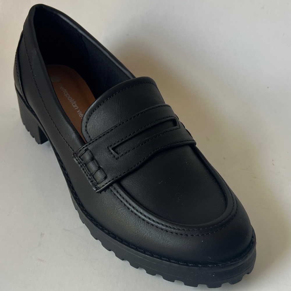 Metropolitan View Black Women's Loafers 7M New WOB Shoes
